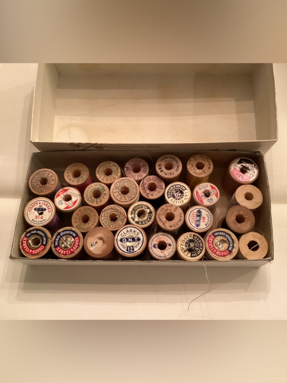 VTG Wooden Spools of Thread (29) Clark’s , Clark’s & Coats - Picture 2 of 11